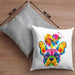 Französische Bulldogge Herz Farbe Besitzer Kissen mit Füllung 40x40 Geschenk Lustiger Spruch Geschenkidee Französische Bulldogge Liebhaber (Grau) Grau Trendation