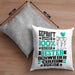 Schwiegercousin Geschenk Lustiger Spruch für Schwiegercousin Geschenkidee Bester Schwiegercousin Der WeltKissen mit Füllung 40x40 (Grau) Grau Trendation