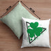 St Patricks Day Kissen mit Füllung 40x40 Kleeblatt Irisch Irland Geschenkidee (Grau) Grün Trendation