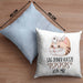 Sag Deiner Katze Pspspsps Von Mir Kissen mit Füllung 40x40 Geschenkidee für Katzen-Besitzerin Katzenmama (Grau) Blau Trendation