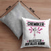 Chemiker Kissen mit Füllung 40x40 Geschenk für Chemiker Der Mann Der Alles Kann Geschenkidee zum Geburtstag (Grau) Grau Trendation