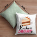 Kuchen Dealer Kissen mit Füllung 40x40 Geschenk für Kuchenverkäufer Geburtstag Spruch Geschenkidee (Grau) Grün Trendation