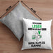 Leser Geschenk Kissen mit Füllung 40x40 Lustiger Spruch Ich Bin Leser Warum Weil Ich Es Kann Geschenkidee Bester Leser Geburtstag (Grau) Grau Trendation