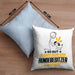 Hundebesitzer Geschenk Kissen mit Füllung 40x40 So Gut Kann Nur Ein Hundebesitzer Aussehen Geschenkidee (Grau) Blau Trendation