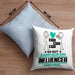 Influencer Geschenk Kissen mit Füllung 40x40 So Gut Kann Nur Ein Influencer Aussehen Geschenkidee (Grau) Blau Trendation