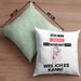 Boxer Geschenk Kissen mit Füllung 40x40 Lustiger Spruch Ich Bin Boxer Warum Weil Ich Es Kann Geschenkidee Bester Boxer Geburtstag (Grau) Grün Trendation