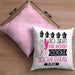 Geschäftsfrau Geschenk Kissen mit Füllung 40x40 Lustig Geschenkidee für Geschäftsfrau Geburtstag So Sieht Eine Richtig Coole Geschäftsfrau Aus Frauen Spruch (Grau) Rosa Trendation