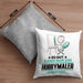 Hobbymaler Geschenk Kissen mit Füllung 40x40 So Gut Kann Nur Ein Hobbymaler Aussehen Geschenkidee (Grau) Grau Trendation