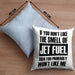 Fuel Kissen mit Füllung 40x40 Geschenk für Fluglotsen mit Spruch (Grau) Blau Trendation