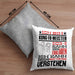 Kung-Fu-Meister Geschenk Kaffee-Kissen mit Füllung 40x40 Geschenkidee für Kung-Fu-Meister Ich Bin Kung-Fu-Meister Ich Kann Es Dir Erklären Jedoch Nicht Für Dich Verstehen Spruch Lustig (Grau) Grau Trendation