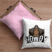 Lustige Kissen mit Füllung 40x40 für Line Dance Fans Howdy Cowboy Geschenkidee (Grau) Rosa Trendation