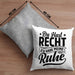 Ehemann Kissen mit Füllung 40x40 Geschenk Ehefrau Geschenkidee Du Hast Recht Ich Hab Meine Ruhe Geschenkidee Arbeitskollege (Grau) Grau Trendation