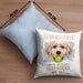 Golden Retriever Besitzer Kissen mit Füllung 40x40 Geschenk Lustiger Spruch Geschenkidee Besitzerin Ich Bin Nicht toll Aber Mein Golden Retriever Ist Es (Grau) Blau Trendation