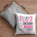 So Sieht Ein Richtig Cooler Balletttänzer Aus Geschenk Kissen mit Füllung 40x40 Lustiger Spruch Geschenkidee (Grau) Grau Trendation
