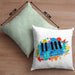 Keyboard Spieler Kissen mit Füllung 40x40 Geschenk für Keyboarder Musiker Band Geschenkidee Bunt (Grau) Grün Trendation