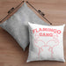 Flamingo Pink Lustige Kissen mit Füllung 40x40 Flamingo-Fans Geschenkidee Flamingo-Gang Aufdruck (Grau) Grau Trendation