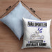 Para-Sportler Kissen mit Füllung 40x40 Geschenk für Para-Sportler Der Mann Der Alles Kann Geschenkidee zum Geburtstag (Grau) Blau Trendation