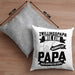 Zwillings-Papa Kissen mit Füllung 40x40 Geschenk WIe Ein Normaler Papa Nur Doppelt So Cool Vatertag Geschenkidee Zwillinge (Grau) Grau Trendation
