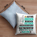 Katzenzüchter Geschenk Kissen mit Füllung 40x40 Lustiger Spruch Erheben Sie Sich Der Katzenzüchter Betritt den Raum (Grau) Blau Trendation