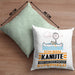 Kanute Geschenk Kissen mit Füllung 40x40 Ich Bin Kanute Aber Sag Doch Einfach Superheld Lustige Geschenkdiee für Kanute (Grau) Grün Trendation