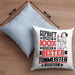 Tonmeister Geschenk Lustiger Spruch für Tonmeister Geschenkidee Bester Tonmeister Der WeltKissen mit Füllung 40x40 (Grau) Blau Trendation