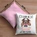 Australian Shepherd Besitzer Kissen mit Füllung 40x40 Geschenk Lustiger Spruch Geschenkidee Ich Kann Nicht Mein Australian Shepherd Hat Nein Gesagt (Grau) Rosa Trendation