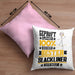 Slackliner Geschenk Lustiger Spruch für Slackliner Geschenkidee Bester Slackliner Der WeltKissen mit Füllung 40x40 (Grau) Rosa Trendation