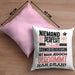 Schwiegercousin Geschenk Kissen mit Füllung 40x40 Lustige Geschenkidee für Schwiegercousin Geburtstag Niemand Ist Perfekt Aber Als Schwiegercousin Ist Man Nah Dran (Grau) Rosa Trendation
