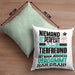 Tierfreund Geschenk Kissen mit Füllung 40x40 Lustige Geschenkidee für Tierfreund Geburtstag Niemand Ist Perfekt Aber Als Tierfreund Ist Man Nah Dran (Grau) Grün Trendation