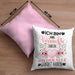 Enkelin Kissen mit Füllung 40x40 Geschenk Lustiger Spruch Geschenkidee Ich Bin Die Verrückte Enkelin Von Der Alle Geredet Haben (Grau) Rosa Trendation