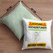 Straßenmusiker Kissen mit Füllung 40x40 Geschenk Lustiger Spruch Geschenkidee für Straßenmusiker Achtung Hochleistungs Straßenmusiker Bei Der Arbeit (Grau) Grün Trendation