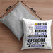 Geologe Geschenk Kissen mit Füllung 40x40 Lustiger Spruch Erheben Sie Sich Der Geologe Betritt den Raum (Grau) Grau Trendation