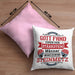 Steinmetz Kissen mit Füllung 40x40 Geschenk Spruch Geschenkidee Spruch (Grau) Rosa Trendation