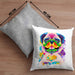 Mops Besitzer Farbe Love Kissen mit Füllung 40x40 Geschenk Lustiger Spruch Geschenkidee Mops Besitzerin (Grau) Grau Trendation