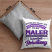 Lustige Kissen mit Füllung 40x40 für Maler Geschenk Natürlich führe Ich Selbstgespräche (Grau) Grau Trendation