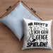 Geigenspieler Geschenk Kissen mit Füllung 40x40 Geigenspielerin Geigen Spruch Mir Reichts Ich Geh Geige Spielen (Grau) Blau Trendation