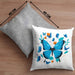 Schmetterling Kissen mit Füllung 40x40 Grafik Geschenkidee (Grau) Grau Trendation