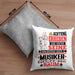 Musiker Geschenk Kissen mit Füllung 40x40 Lustiger Spruch Erheben Sie Sich Der Musiker Betritt den Raum (Grau) Grau Trendation