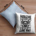 Wikinger Kissen mit Füllung 40x40 Geschenk Nicht alle Probleme Schwert Lösen Axt Mittelalter Kaffee-Kissen mit Füllung 40x40 (Grau) Blau Trendation