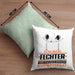 Fechter Geschenk Kissen mit Füllung 40x40 Ich Bin Fechter Aber Sag Doch Einfach Superheld Lustige Geschenkdiee für Fechter (Grau) Grün Trendation