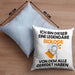 Biologe Geschenk Kissen mit Füllung 40x40 Lustige Geschenkidee Geburtstag für Biologe Ich Bin Dieser Legendäre Biologe Von Dem Alle Geredet Haben (Grau) Blau Trendation