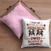 Border Collies Besitzer Kissen mit Füllung 40x40 Geschenk Lustiger Spruch Geschenkidee Was Ist Besser Als Ein Border Collies (Grau) Rosa Trendation