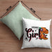 Line Dance Girl Kissen mit Füllung 40x40 Geschenk Spruch Linedance KafffeeKissen mit Füllung 40x40 Spruch (Grau) Grün Trendation