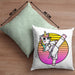 Karate-Kissen mit Füllung 40x40 Geschenk Kampfsport-Fans Jiu Jitsu Geschenkidee Einhorn Lustig Frauen (Grau) Grün Trendation