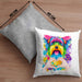 Yorkie Besitzer Farbe Love Kissen mit Füllung 40x40 Geschenk Lustiger Spruch Geschenkidee Yorkie Besitzerin (Grau) Grau Trendation