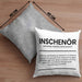 Ingenieur Kissen mit Füllung 40x40 Geschenk Ineschenör Geschenkidee Sprüche Ingenieurswesen Geschenkidee Definition (Grau) Grau Trendation
