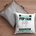 Pop-Fan Kissen mit Füllung 40x40 Geschenk für Pop-Fan Geburtstag Lustiger Spruch Was Ist Deine Superkraft (Grau) Grau Trendation