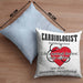 Kardiologe Geschenk Kissen mit Füllung 40x40 Cardiologist Definition Ekg Herz Kardiologie (Grau) Blau Trendation