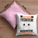 Fechter Kissen mit Füllung 40x40 Geschenk für Fechter Geburtstag Lustiger Spruch Was Ist Deine Superkraft (Grau) Rosa Trendation