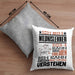 Wildnislehrer Geschenk Kaffee-Kissen mit Füllung 40x40 Geschenkidee für Wildnislehrer Ich Bin Wildnislehrer Ich Kann Es Dir Erklären Jedoch Nicht Für Dich Verstehen Spruch Lustig (Grau) Grau Trendation